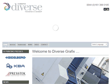 Tablet Screenshot of diversegrafix.com